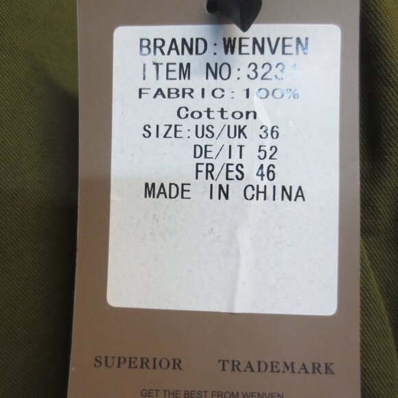 WEVEN MEN'S CARGO SHORT - OLIVE GREEN - 36" WAIST - Picture 3 of 4